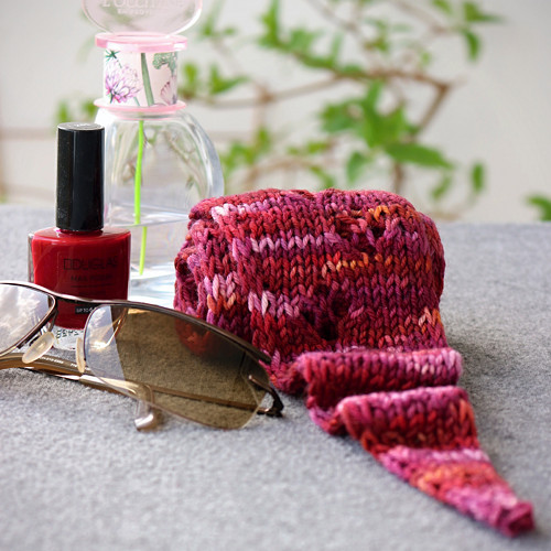 Módní víceúčelový merino mini šáteček "Burgundské"