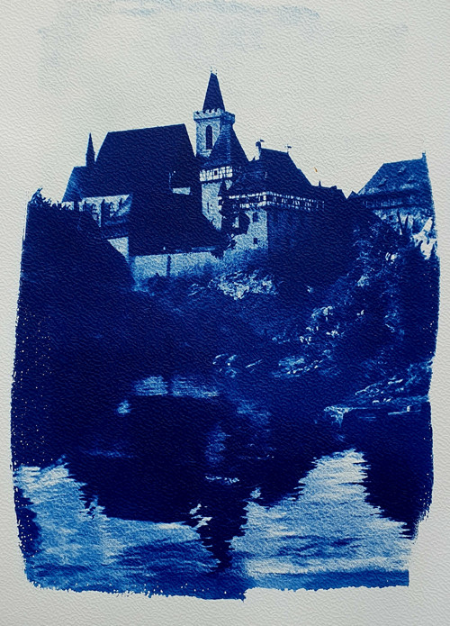 "Kingdom Come" - tři kyanotypie A6