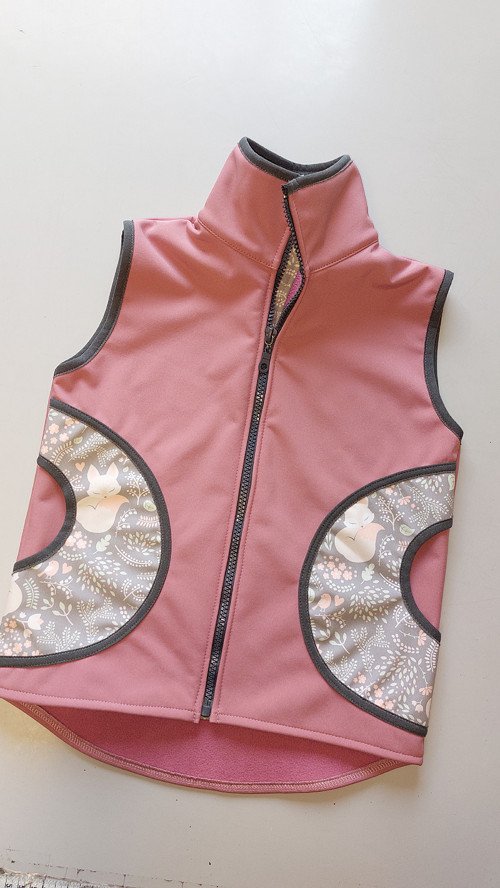 Dětská vesta, softshell v.104