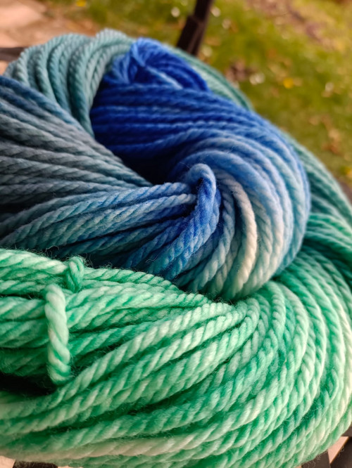 7. Ručně barvená příze, 100% merino vlna