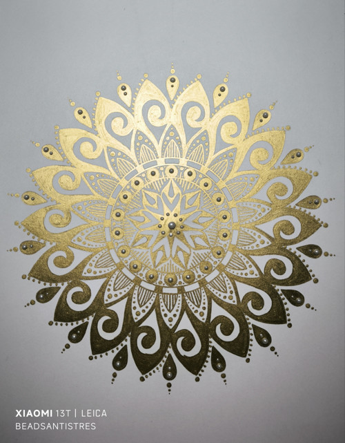 Nástěnná dekorace mandala (21x30cm - A4)