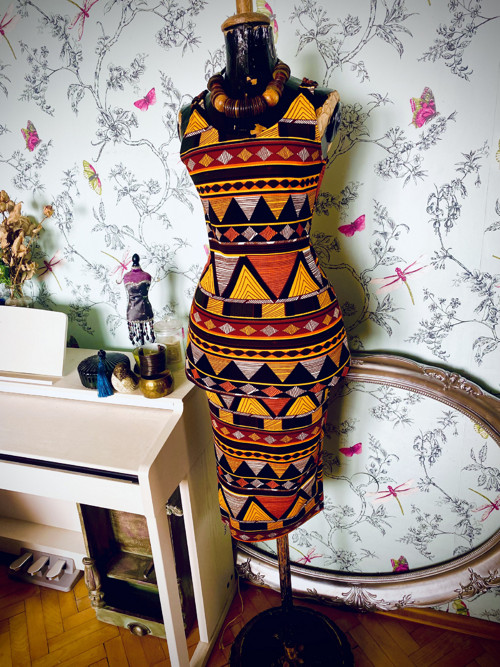 Šaty boho, vzory aztécké — foto 1
