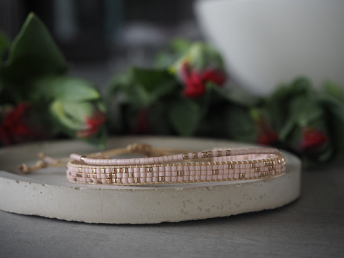 Set náramků "Delicate"; Pink Champagne