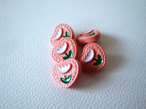Plastový knoflík 17 mm (2ks) - růžová