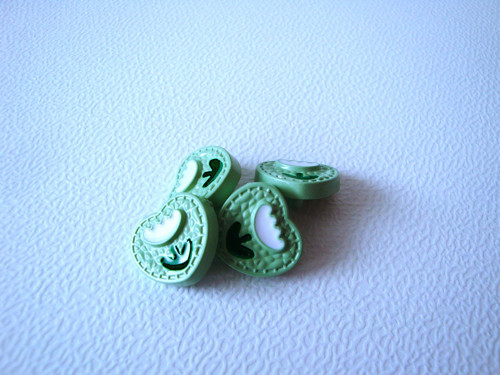 Plastový knoflík 17 mm (2ks) - zelená