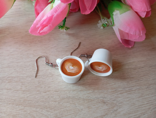 Náušnice Latte art 5 — foto 1