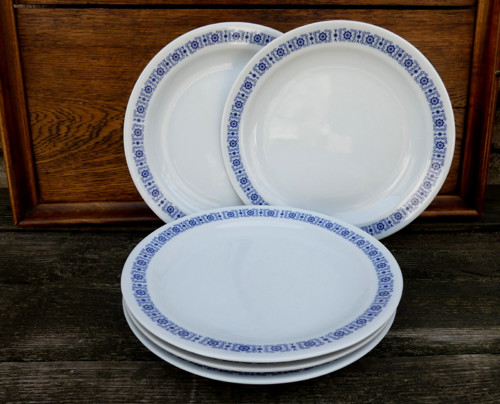 Z jídelny...porcelánové talíře mělké, 5 kusů