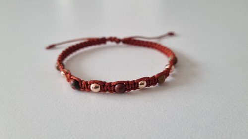 Jarní náramek s Red Jasper & Hematitem