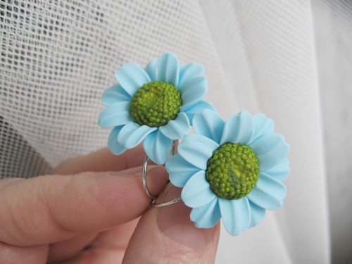 Bellis Blue, visací náušnice