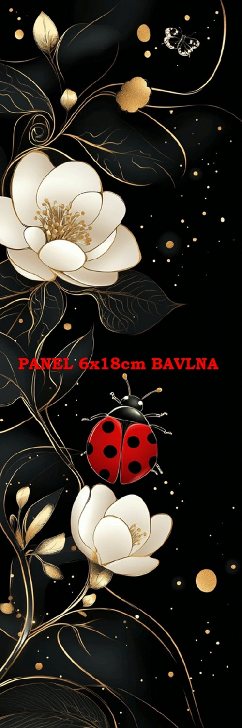 Bavlněný panel 6x18 cm - skladem — foto 1