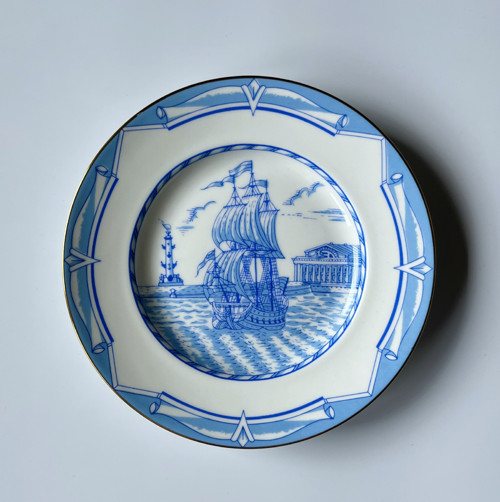 Závěsný talířek Plachetnice 15 cm, LFZ Lomonosov