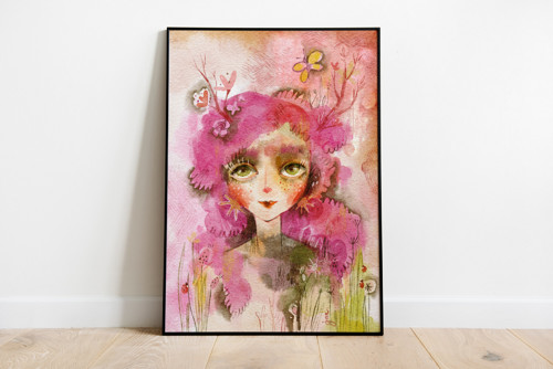 Víla lesa, lúk a domova - print A4