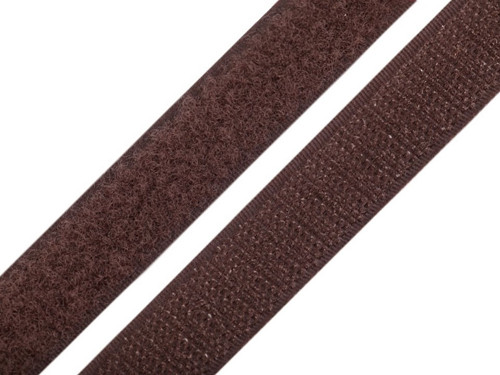 Suchý zip šíře 20 mm (20cm) - hnědá