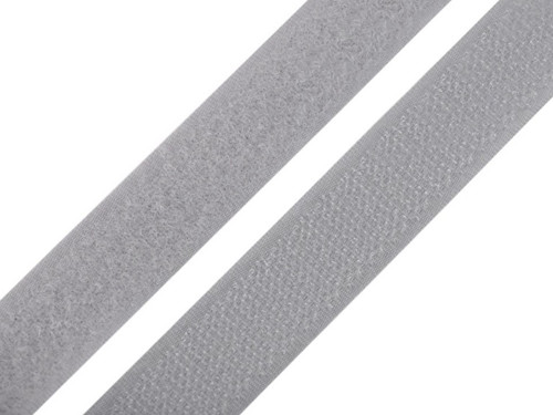 Suchý zip šíře 20 mm (20cm) - šedá sv.