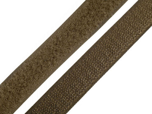 Suchý zip šíře 20 mm (20cm) - khaki