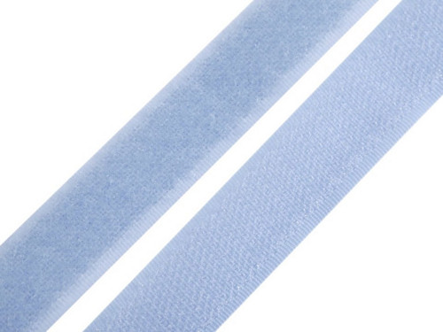 Suchý zip šíře 20 mm (20cm) - modrá sv.