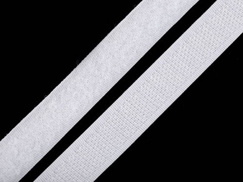 Suchý zip šíře 20 mm (20cm) - bílá