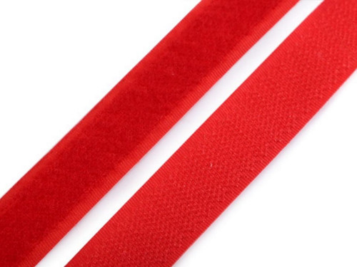 Suchý zip šíře 20 mm (20cm) - červená