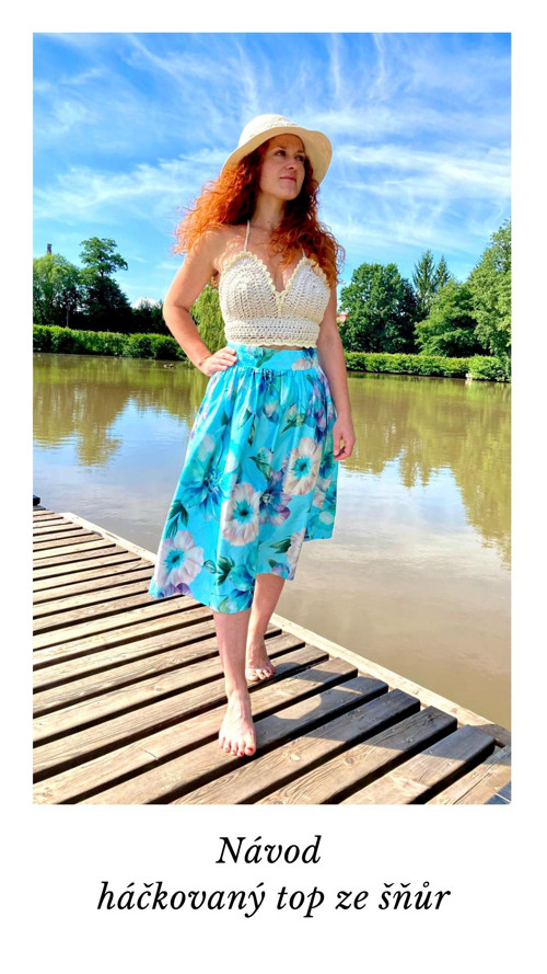 Návod háčkovaný Top ze šňůr — foto 1