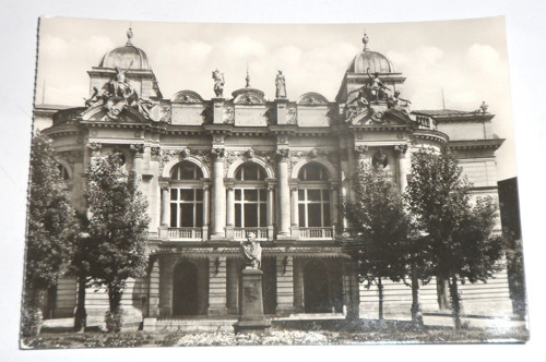 ČB čistá POHLEDNICE • Krakov, divadlo