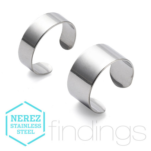 Prsten CUFF nerez ocel / 1 ks / Šířka 6mm