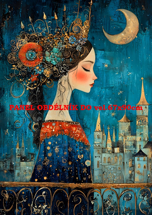 Bavlněný panel - varianty velikostí / 11x15 cm