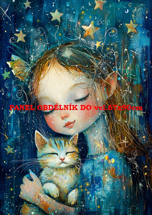 Bavlněný panel - varianty velikostí / 11x15 cm