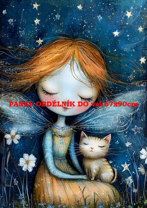 Bavlněný panel - varianty velikostí / 11x15 cm