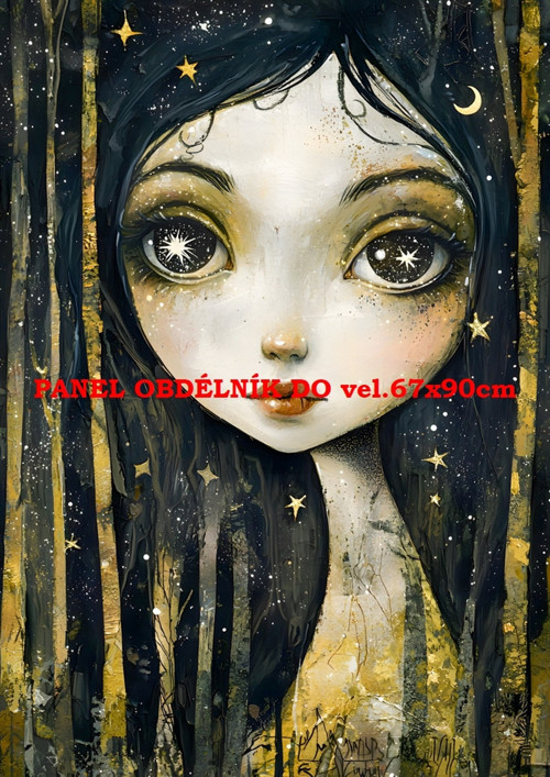 Bavlněný panel - varianty velikostí / 11x15 cm
