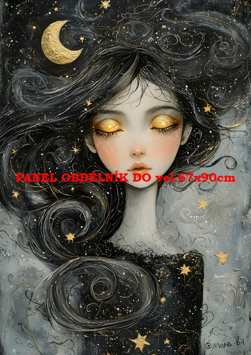 Bavlněný panel - varianty velikostí / 11x15 cm