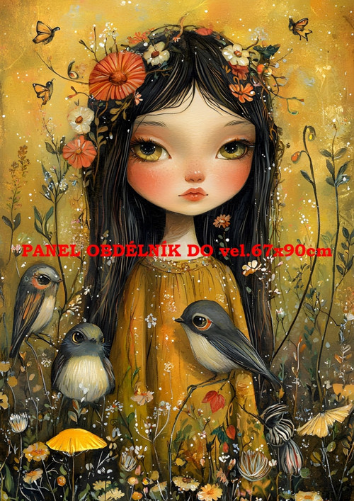 Bavlněný panel - varianty velikostí / 11x15 cm