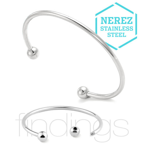Náramek CUFF bangle / Nerez OCEL / 1kus — foto 1