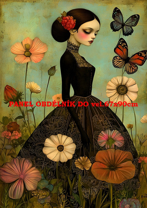 Bavlněný panel - varianty velikostí / 11x15 cm