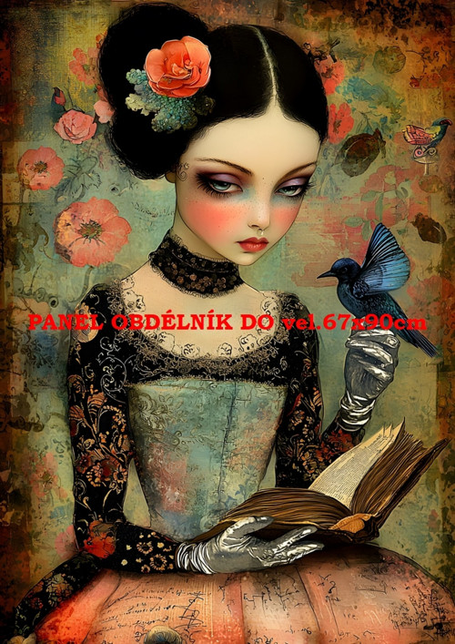 Bavlněný panel - varianty velikostí / 11x15 cm