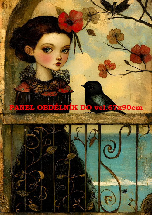 Bavlněný panel - varianty velikostí / 11x15 cm