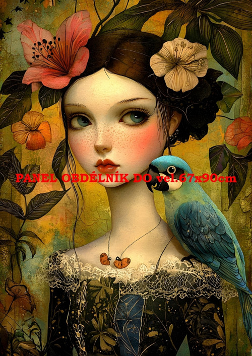 Bavlněný panel - varianty velikostí / 11x15 cm