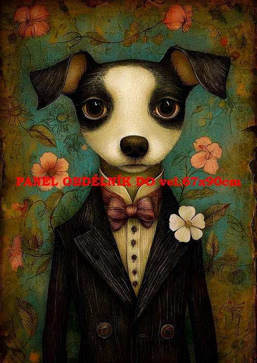 Bavlněný panel - varianty velikostí / 11x15 cm