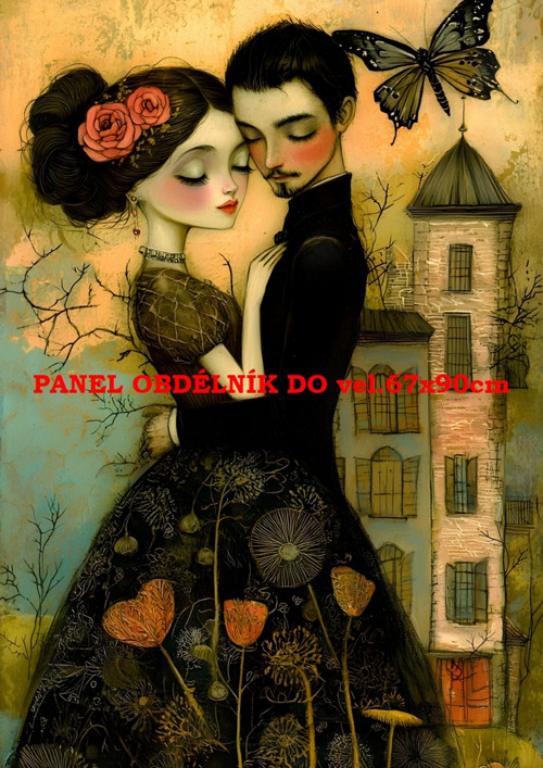 Bavlněný panel - varianty velikostí / 11x15 cm