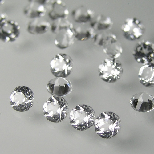 Přírodní čiré Topazy, Afrika, 3,0x3,0 mm, 1. kus