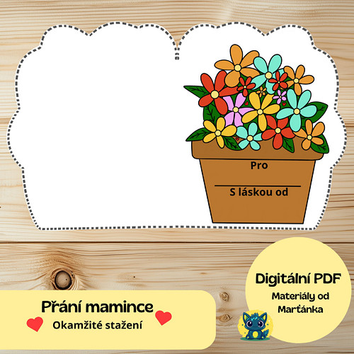 Přání pro maminku – ke Dni matek (PDF k tisku)