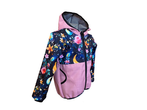 Softshell bunda dětská Noční zahrada JARO