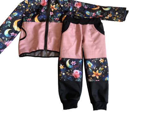Softshell kalhoty Noční zahrada JARO
