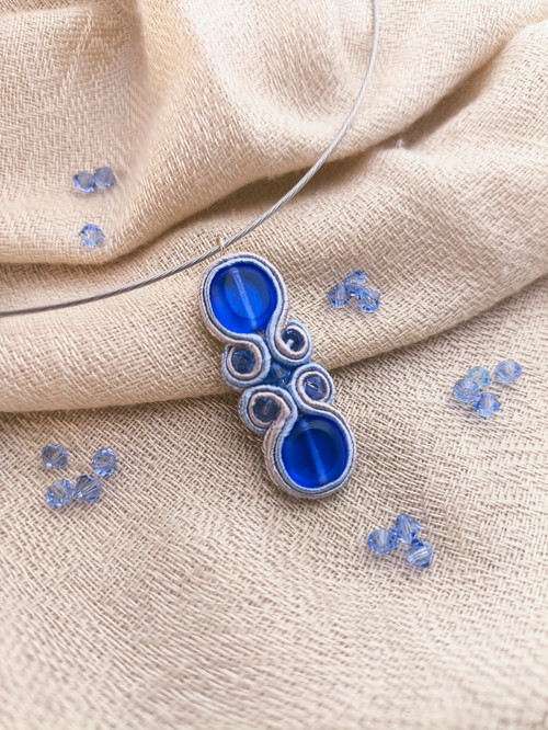 Soutache náhrdelník - Popelka