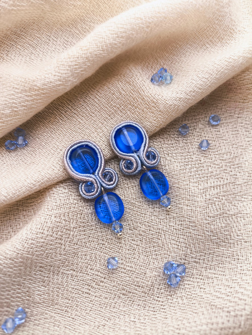 Soutache náušnice - Popelka