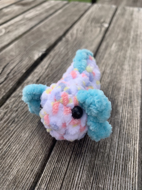 Mini axolotl tutti frutti modrá — foto 1