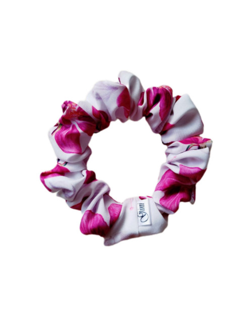 Gini HEDVÁBNÁ scrunchie S -APPLE BLOSSOM
