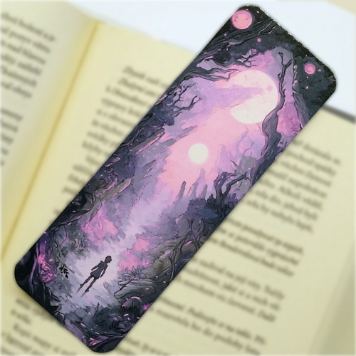 Záložka do knihy - Fantasy růžový les