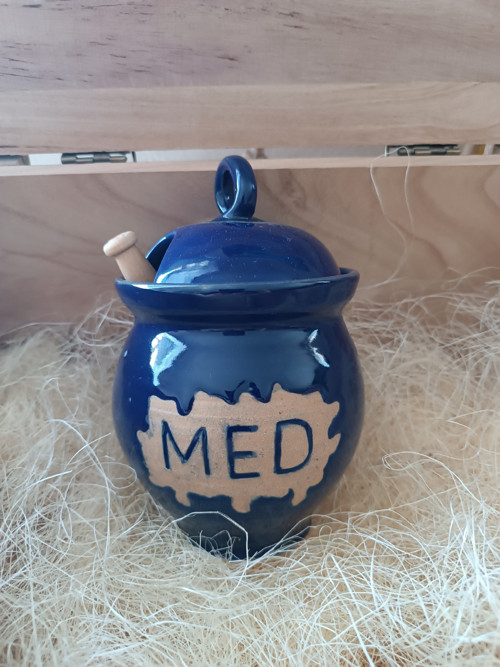 Hrnek na med - medník - modrý