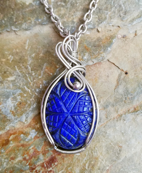 "Modrý květ" - Lapis lazuli