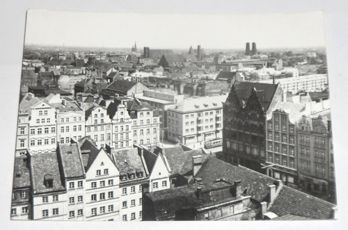ČB čistá POHLEDNICE • Wroclaw, panorama — foto 1